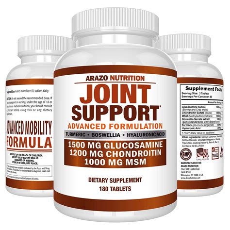 Glucosamine Chondroitin Turmeric Msm Boswellia Joint Support