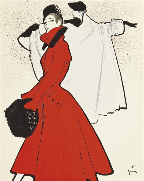 Iconic Fashion Drawings By Rene Gruau At Christies In October