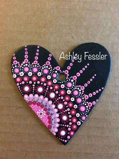 Valentines Day Heart Dot Painting Dot Art Painting Dots Art