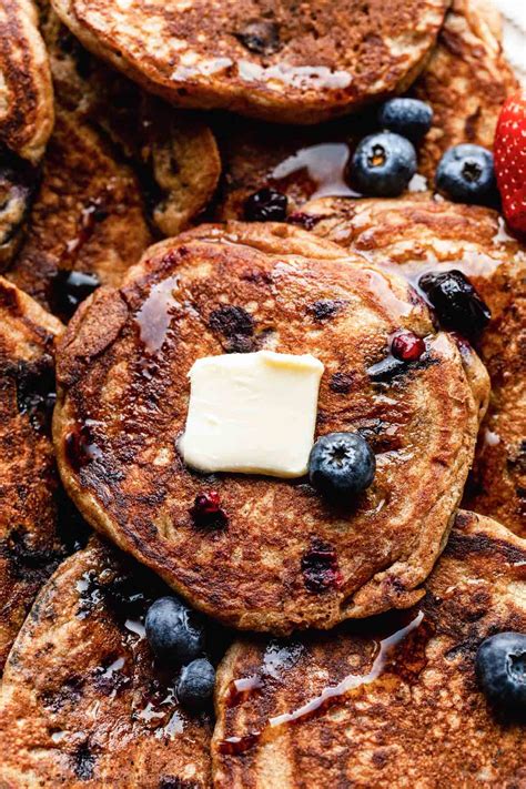 Whole Wheat Blueberry Pancakes Sally S Baking Addiction