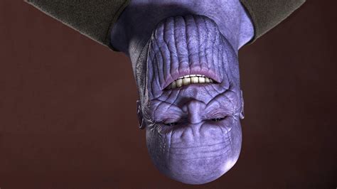 Day Posting This Picture Of Thanos And Rotating It By One Degree