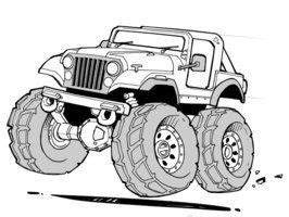 Here are ten jeep coloring pages printable that will take your child for an adventurous ride. cartoon jeep cherokee drawings - Google Search (With ...