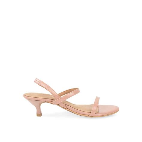 Rocia By Regal Nude Women Kitten Heel Patent Sandal