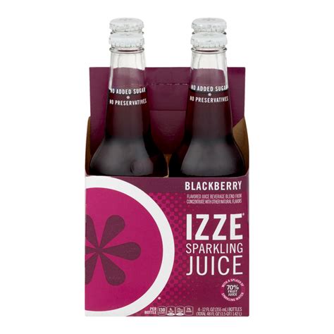 Save On Izze Sparkling Juice Beverage Blackberry 4 Pk Order Online
