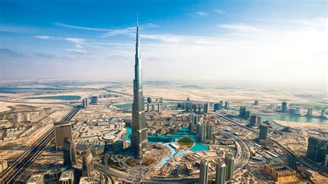 Aerial View Of Architecture Building City Cityscape Dubai