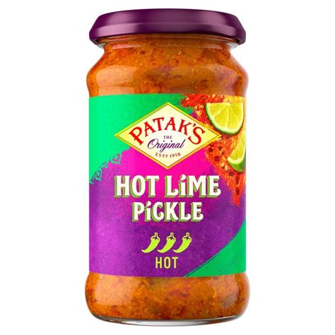 Pataks Hot Lime Pickle 283g From Ocado