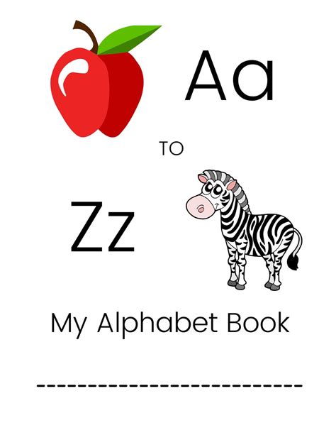 My Alphabet Book Printable Abc Worksheets A Through Z Ages Etsy España