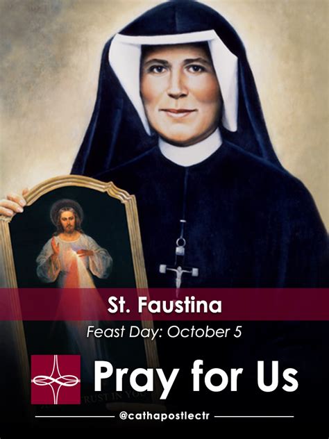 St Faustina Catholic Apostolate Center Feast Days