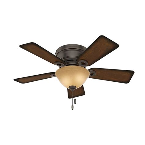 Hunter Fan 42 Conroy 5 Blade Outdoor Flush Mount Ceiling Fan With