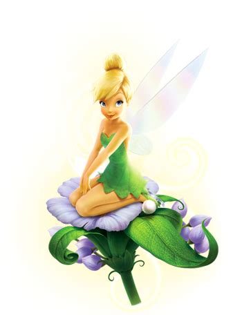 Tinkerbell Sitting Png - Tinkerbell Sitting On Flower - Free Transparent PNG Download - PNGkey