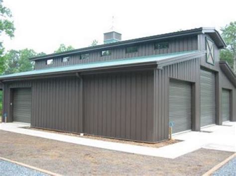 Metal Buildings Shops With Color Schemes And Metal Garage Buildings