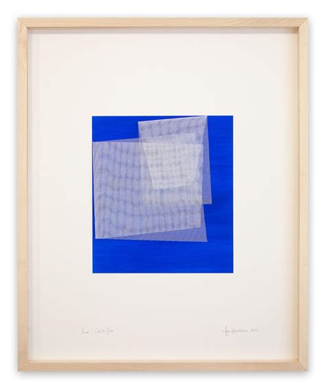 Tom Henderson Moiré Cobalt Blue Abstract Painting For Sale At 1stdibs