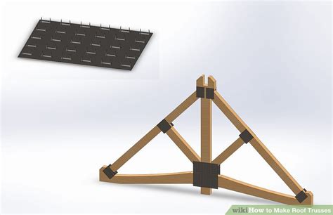 Building a truss out of steel is similar to building a wood one. How to Make Roof Trusses: 5 Steps (with Pictures) - wikiHow