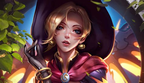 Mercy Overwatch Fantasy 5k Hd Games 4k Wallpapers Images
