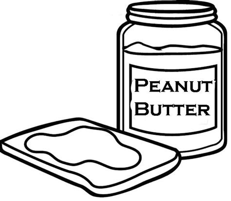 Peanut Butter Coloring Pages