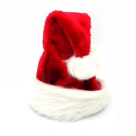 1pc High Quality Christmas Santa Claus Red Hats Caps For Adult And