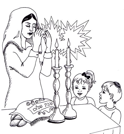 Coloring Pages For Shabbat Coloring Pages