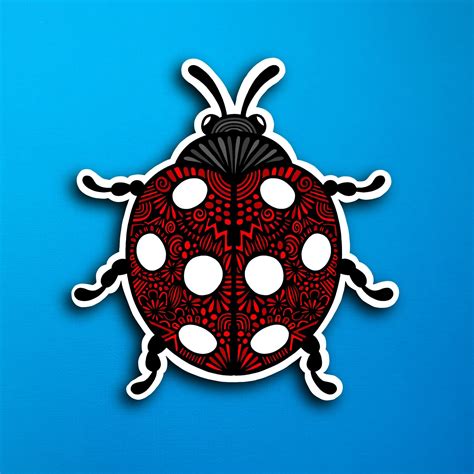 Ladybug Sticker Waterproof