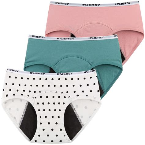 buy innersy teen girls knickers menstrual underwear cotton leak proof period pants pack of 3
