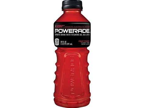 Powerade Electrolyte Enhanced Sports Drinks W Vitamins Fruit Punch