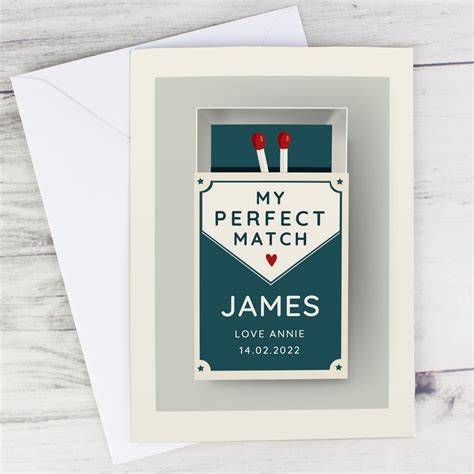 Personalised The Perfect Match Card Love My Ts