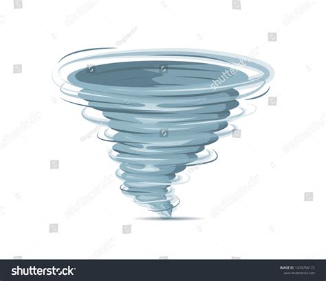Set Tornadoes Collection Stylized Tornadoes Stock Vector Royalty Free