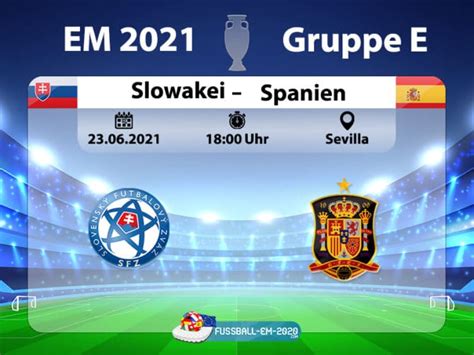 Das em 2021 spanien heimtrikot besteht aus einem roten shirt und dazugehörigen dunkelblauen shorts und schwarzen stutzen. Fußball heute: EM 2021 Livetabelle * Slowakei gegen ...