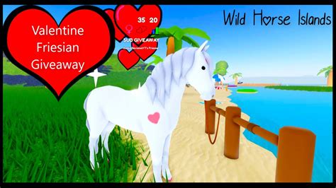 Valentine Friesian Giveaway 🎁🐴 Wild Horse Islands Youtube