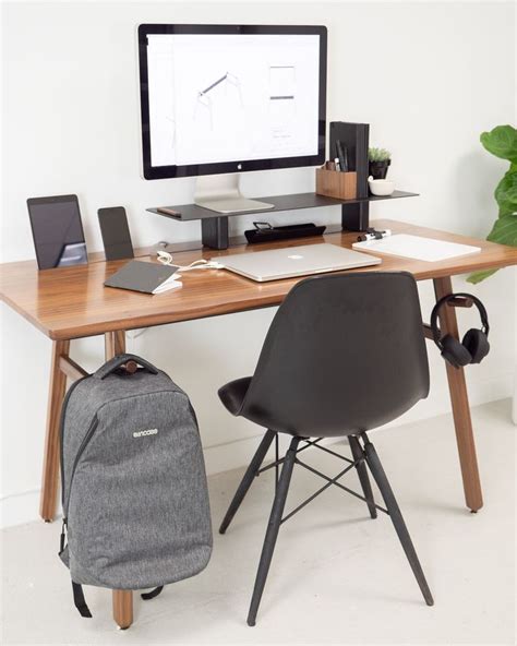 Desk Walnut Minimalist Desk Home Office Decor Creative Desks