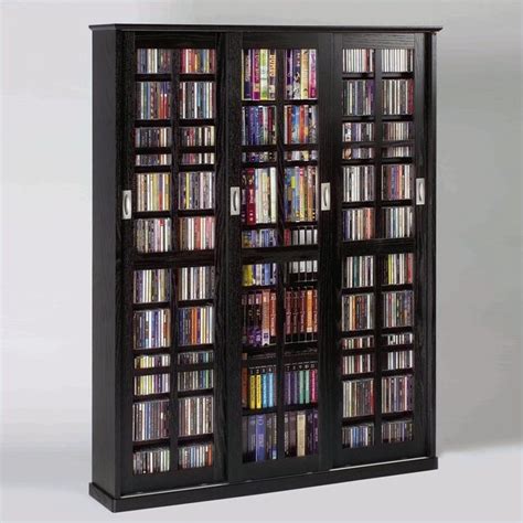 Dark cherry wayfair north america $ 244.99. Sliding Door Inlaid Glass Mission Black Multimedia Cabinet ...