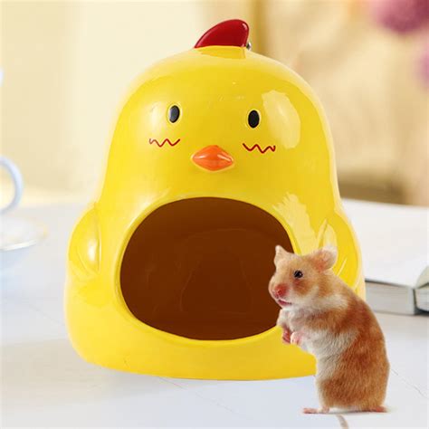 Ceramic Hamster House Cartoon Cute Hamster Cave Small Animal Nest