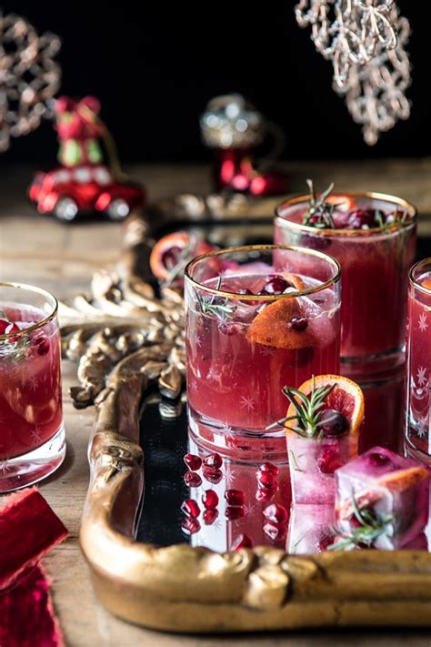 Sweet vermouth, 2 bar spoons raspberry eau de vie, 4 dashes angostura bitters, and 1 pinch sea salt. Holiday Cheermeister Bourbon Punch. - Half Baked Harvest
