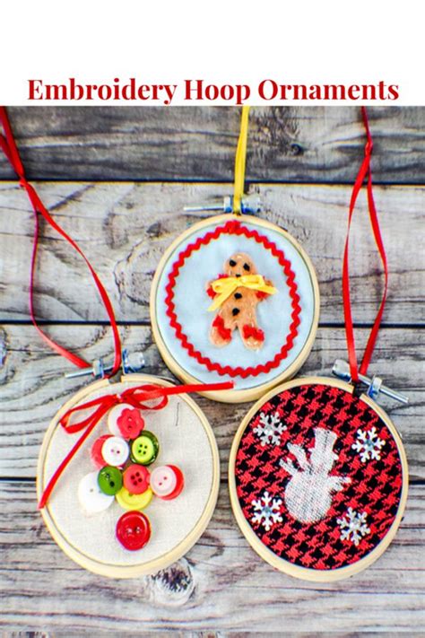 How To Make Embroidery Hoop Christmas Ornaments Embroidery Hoop