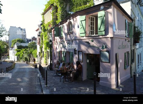 Paris France July 29 2019 Historical Bistro On Montmartre La