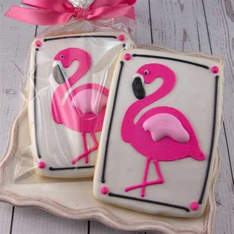 Flamingo Cookies 12 Decorated Cookies By Truly Scrumptious Cookies Catch My Party