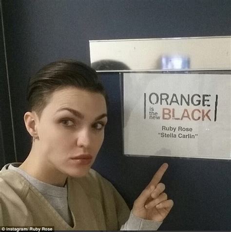 ruby rose poses with orange is the new black star uzo aduba daily mail online