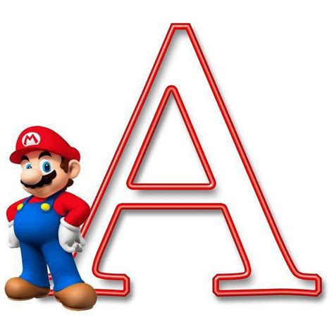 Buchstabe Letter A Letras De Mario Bros Decoracion De Mario Bros