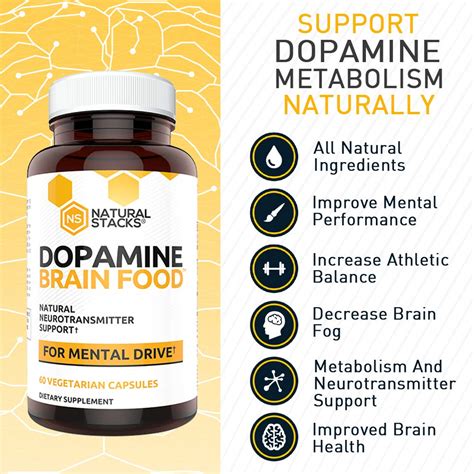 Natural Stacks Dopamine Brain Food Supplement 30 Day Supply