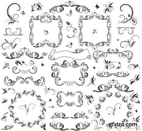 Download 5 Vintage Monogram Frames Psd Images - Vector Vintage ...