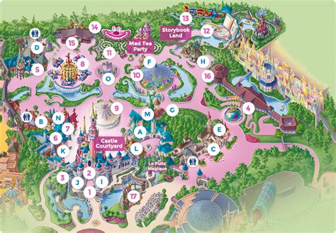 Map Of Fantasyland — Dlp Guide Disneyland Paris Guidebook
