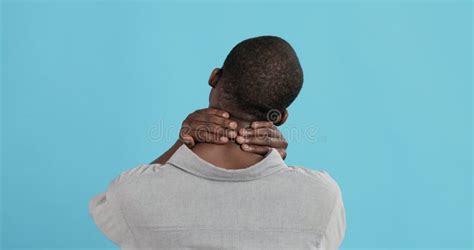 Black Man Holding His Hands Behind His Back Stretching Spine Stock Video Video Of Cramp