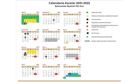 Este Es El Calendario Escolar 2021 2022 De La Sep