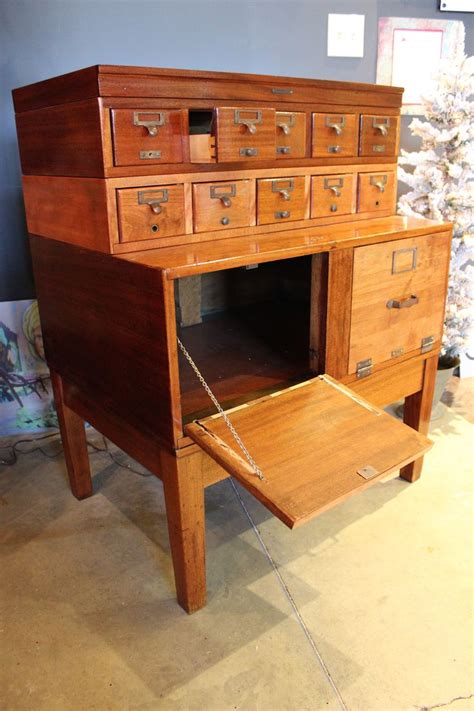 Card Catalog By Library Bureau Makers Co Founded By Milvil Dewey Of