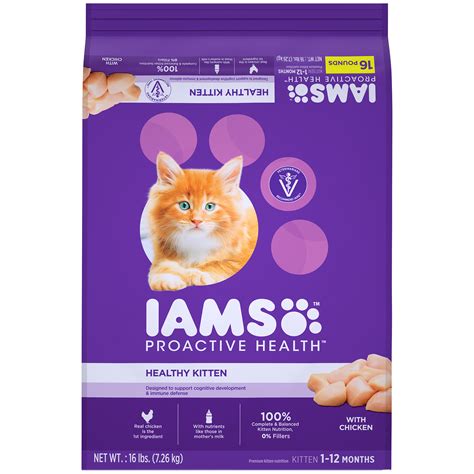 Pick from 2000+ products and 180+ brands that we have reviewed. Iams Proactive Health Healthy Kitten with Chicken Dry Cat ...