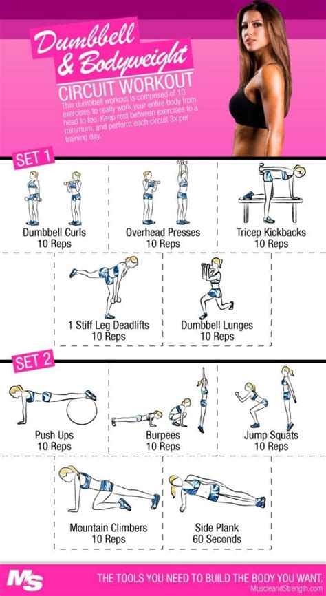 10 full body dumbbell workouts for women a listly list