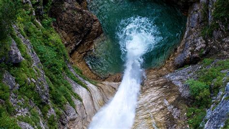 Waterfall At Pöllat Gorge Near Neuschwanstein Castle Bavaria Germany