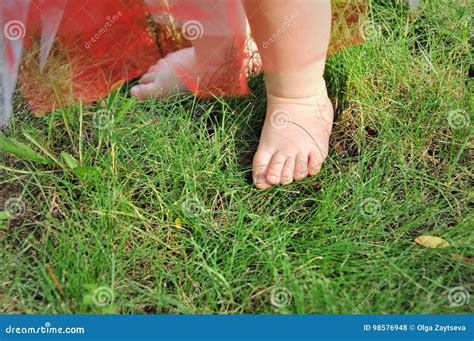 Close Up Of Childand X27s Feet Stock Photo Image Of Copyspace Concept
