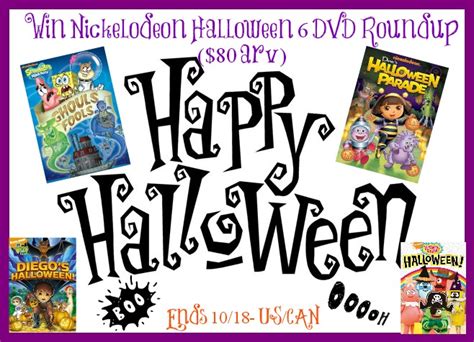 Win Nickelodeon Halloween 6 Spooky Dvd Movies Giveaway