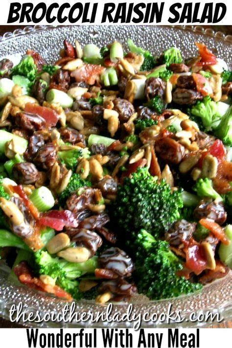 Sweet potato & raisin salad. BROCCOLI RAISIN SALAD | Broccoli salad with raisins, Easy ...