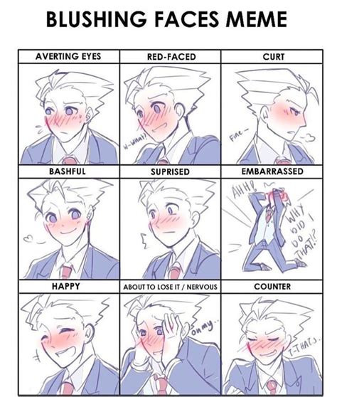 Blushing Drawing Face Expressions Face Drawing Reference Anime